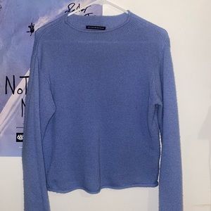 Mid-rise Neck Blue Sweater Medium